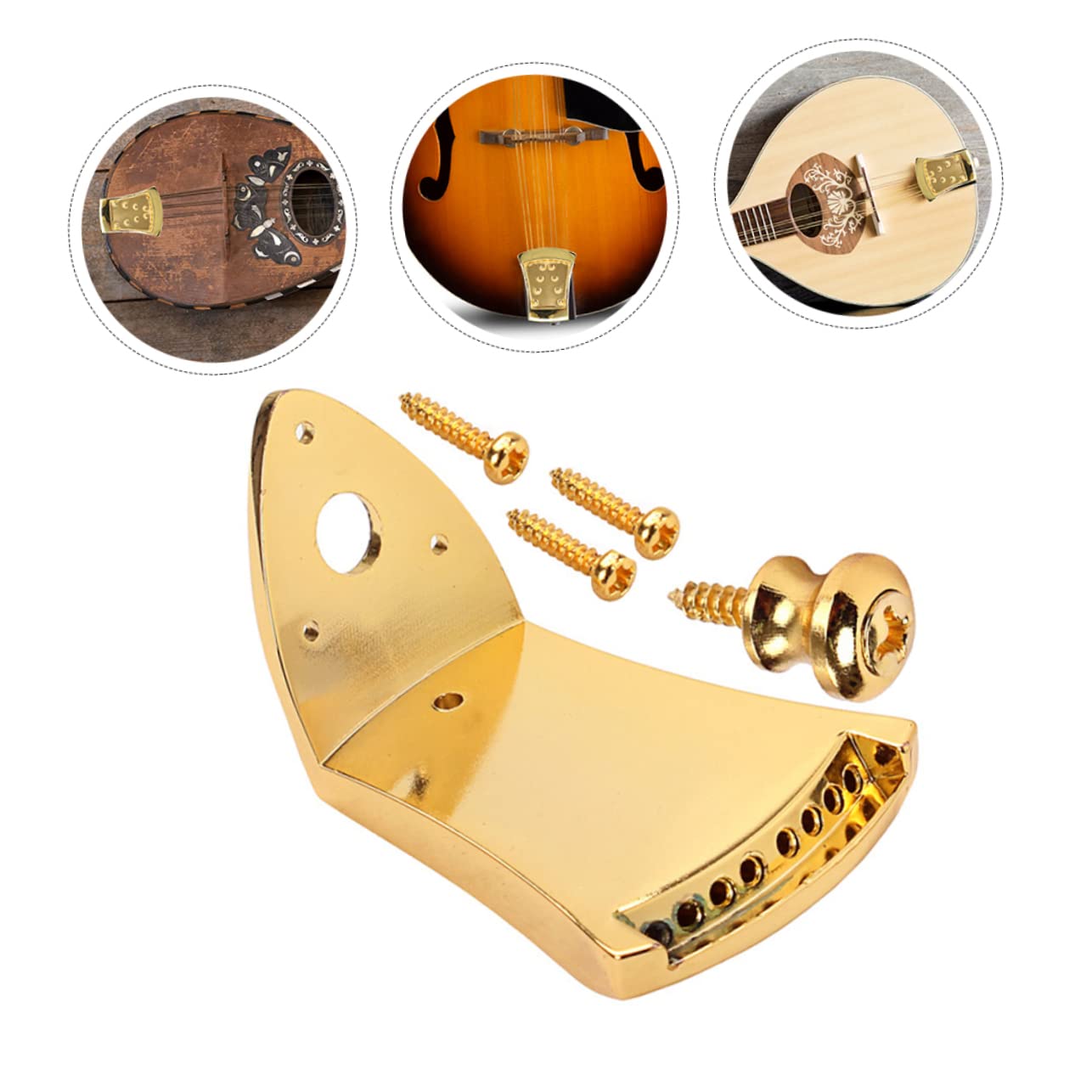ibasenice 2ensembles Cordier Triangle Métal Pour Mandoline Cordes Accessoire De Réparation Pour Améliorer Style De Votre Instrument