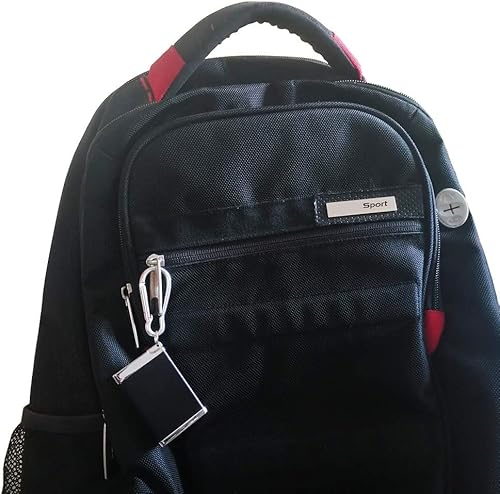 Miniatura 6 de Cenicero portátil de metal, cenicero de cigarrillos al aire libre con tapa, llavero, rectangular, tamaño grande, negro