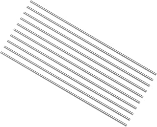 uxcell Round Steel Rod, 1.5mm HSS Lathe Bar Stock Tool 100mm Long, for Shaft Gear Drill Lathes Boring Machine Turning Miniature Axle, Cylindrical Pin DIY Craft Tool, 10pcs