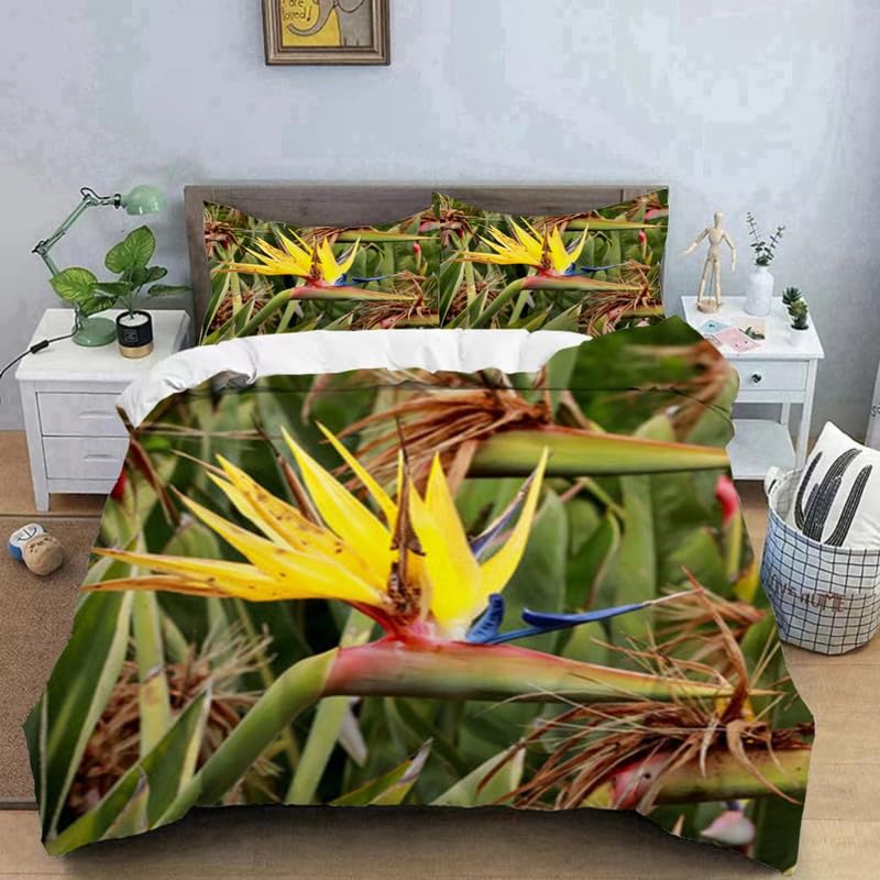 Parure de lit 220x240 doux microfiber 110g/㎡ housse de couette imprimée avec taies 65x65