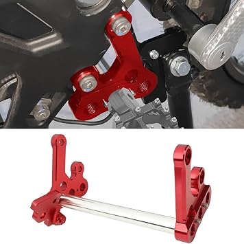 Foot Peg Extension Brackets,Motorcycle Dirt Bike Billet Aluminum Footbracket Foot Peg Pedal Foot Support Rod for Sur-Ron Light Bee X/S for Segway X260 X160 RED