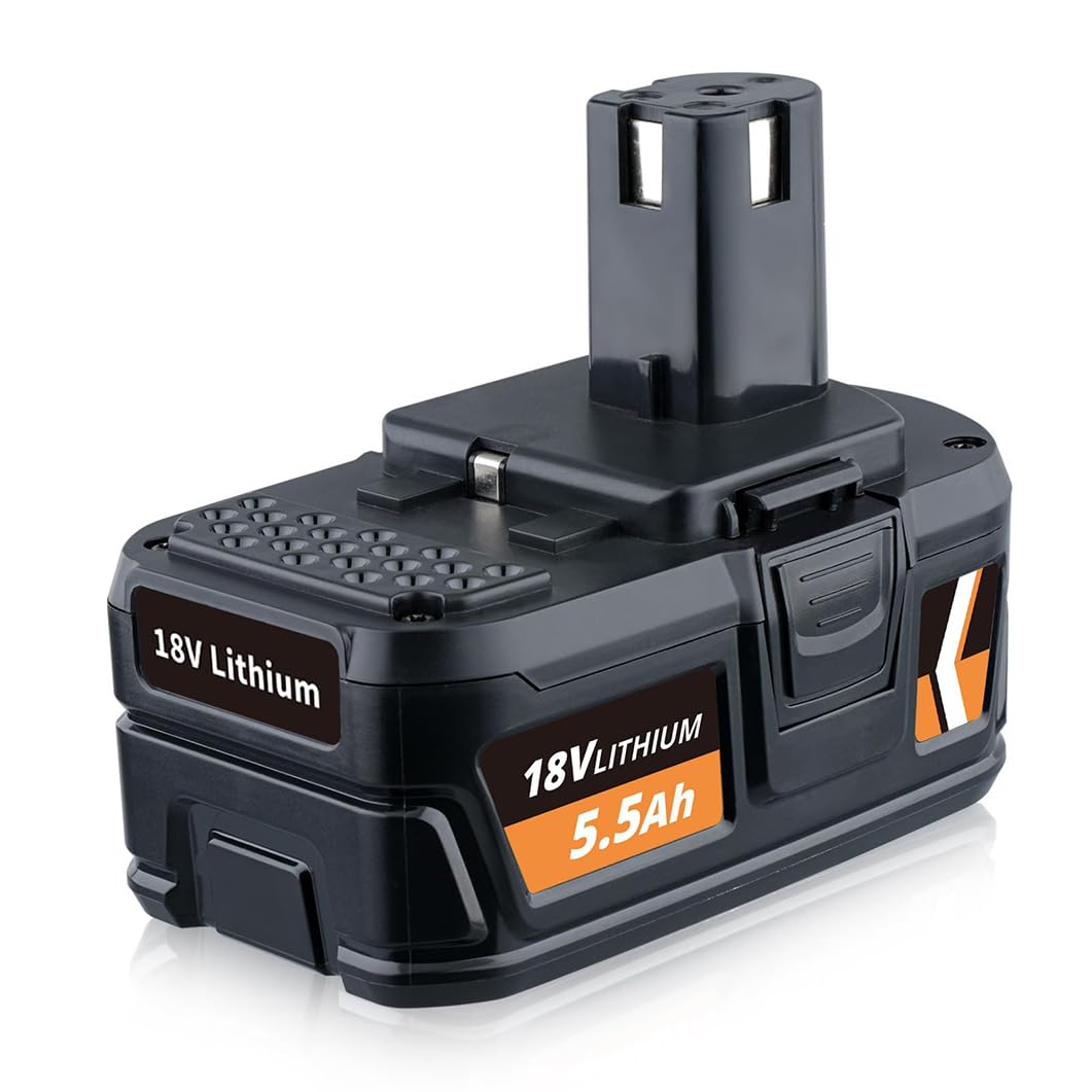 P108 5.5Ah Replacement for Ryobi 18V Batteries Lthium ion RB18L40 RB18L25 RB18L15 RB18L50 P107 P122 P104 P105 P102 P103