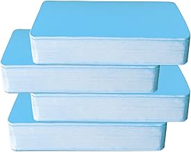 200 Kraft Cards in Various Colours, 6 Colours, Business Cards, Blank Kraft Message Cards, Vocabulary Cards, Word Cards, Greeting Card, Mini Postcard (Blue)