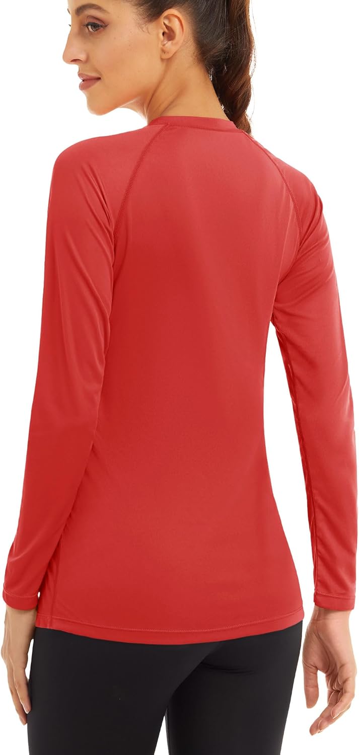 MAGCOMSEN Women's Long Sleeve Shirts UPF 50+ Sun Protection Shirts for Hiking Fishing Workout Rash Guard - Image 2