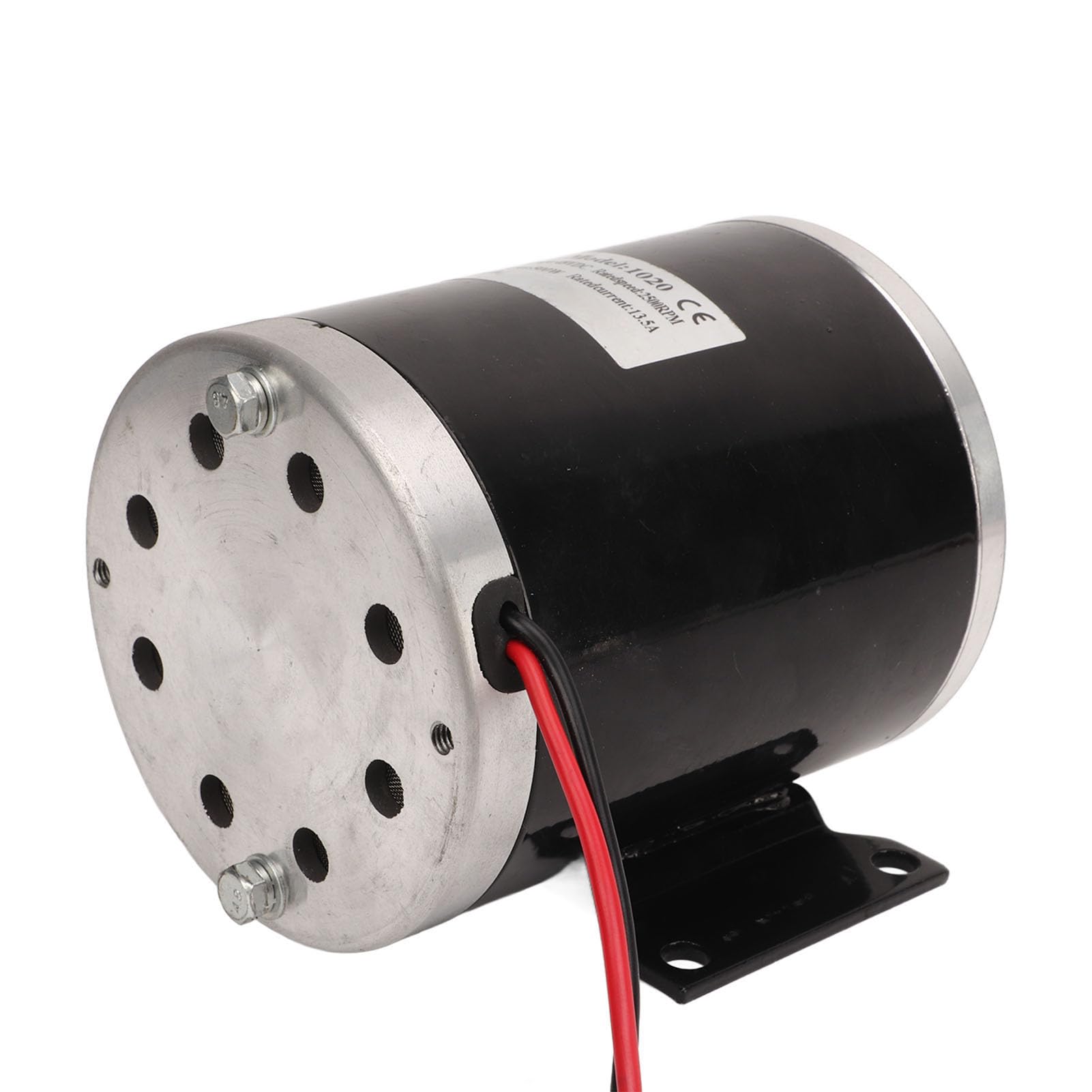 Cryfokt Motor de Polea Eléctrica de 500W, Aleación de Aluminio Cepillado de Poco Ruido para Bicicletas Eléctricas, Scooters y Motocicletas