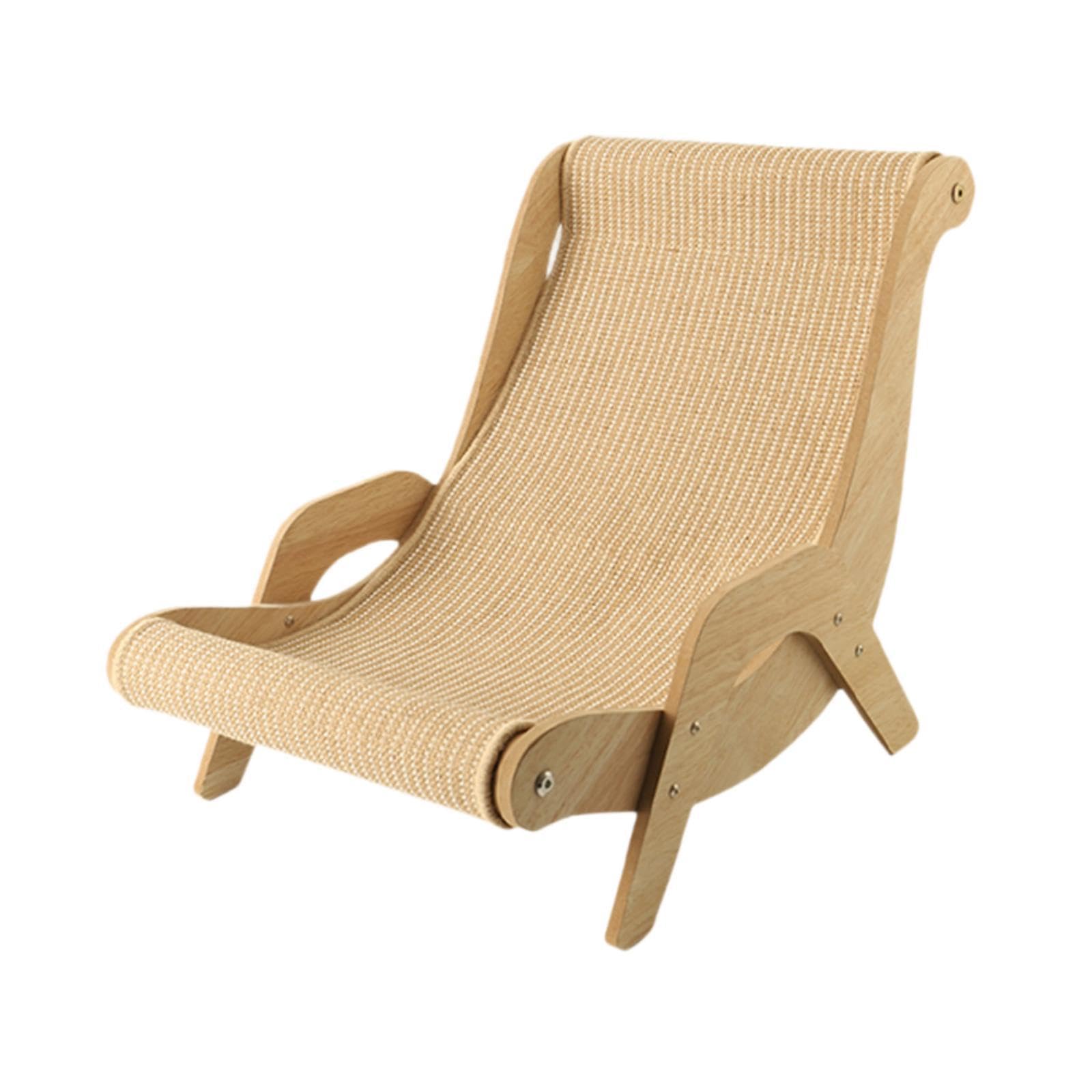 Silla de Playa de Madera para Gatos, Cama de para Gatos de Interior, Tumbona Resistente para Gatos, Silla de Playa para Mascotas (Gatitos
