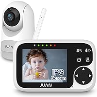 JUAN No WiFi Baby Monitor JUAN2215: 3.2" IPS Screen, 1000ft Range, PTZ Camera, Night Vision for Baby, Pets, Elderly
