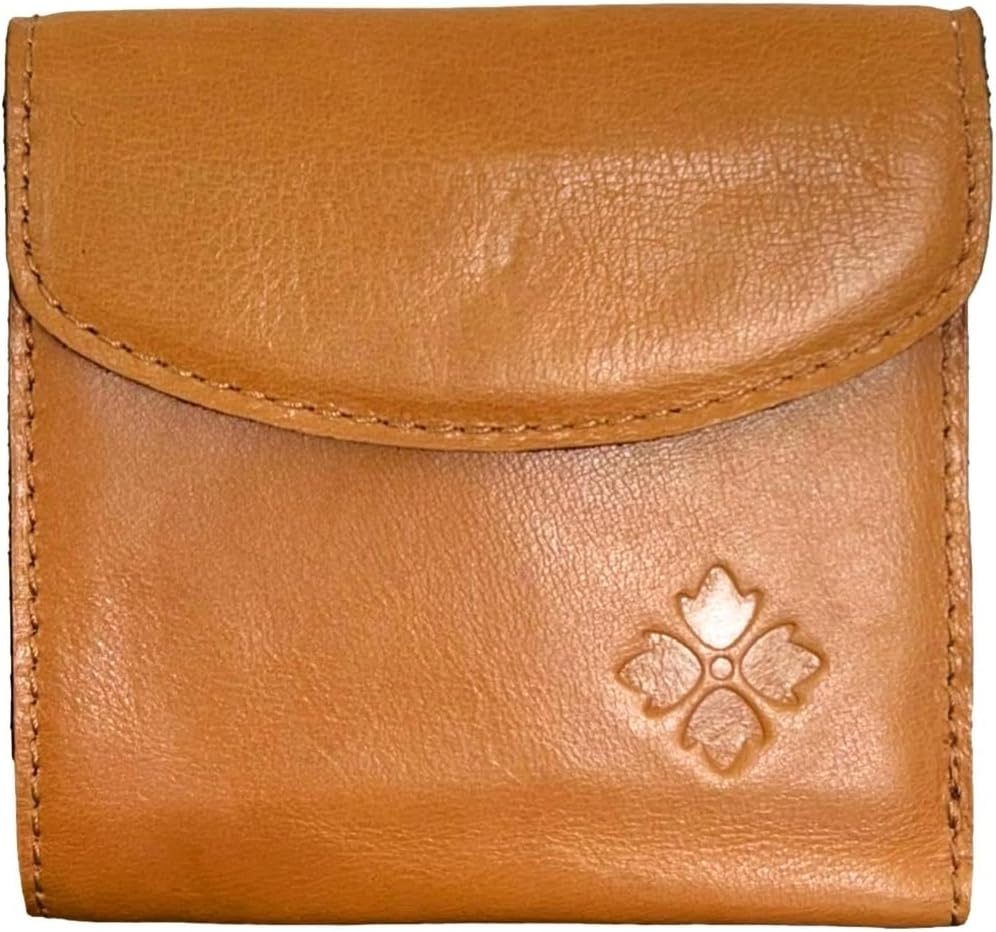 Patricia Nash Leather Reiti Bifold Wallet With Kiss Lock Frame Pocket