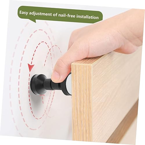 Miniatura 8 de Holibanna 4 piezas de muebles para evitar caídas para cabecero de pared, tapones de cama de pared, cabeceros de puerta de pared para cabecero de