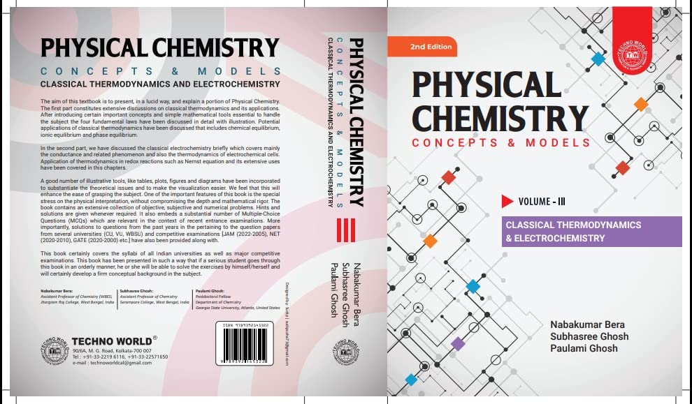 Image of PHYSICAL CHEMISTRY CONCEPTS & MODELS VOLUME III