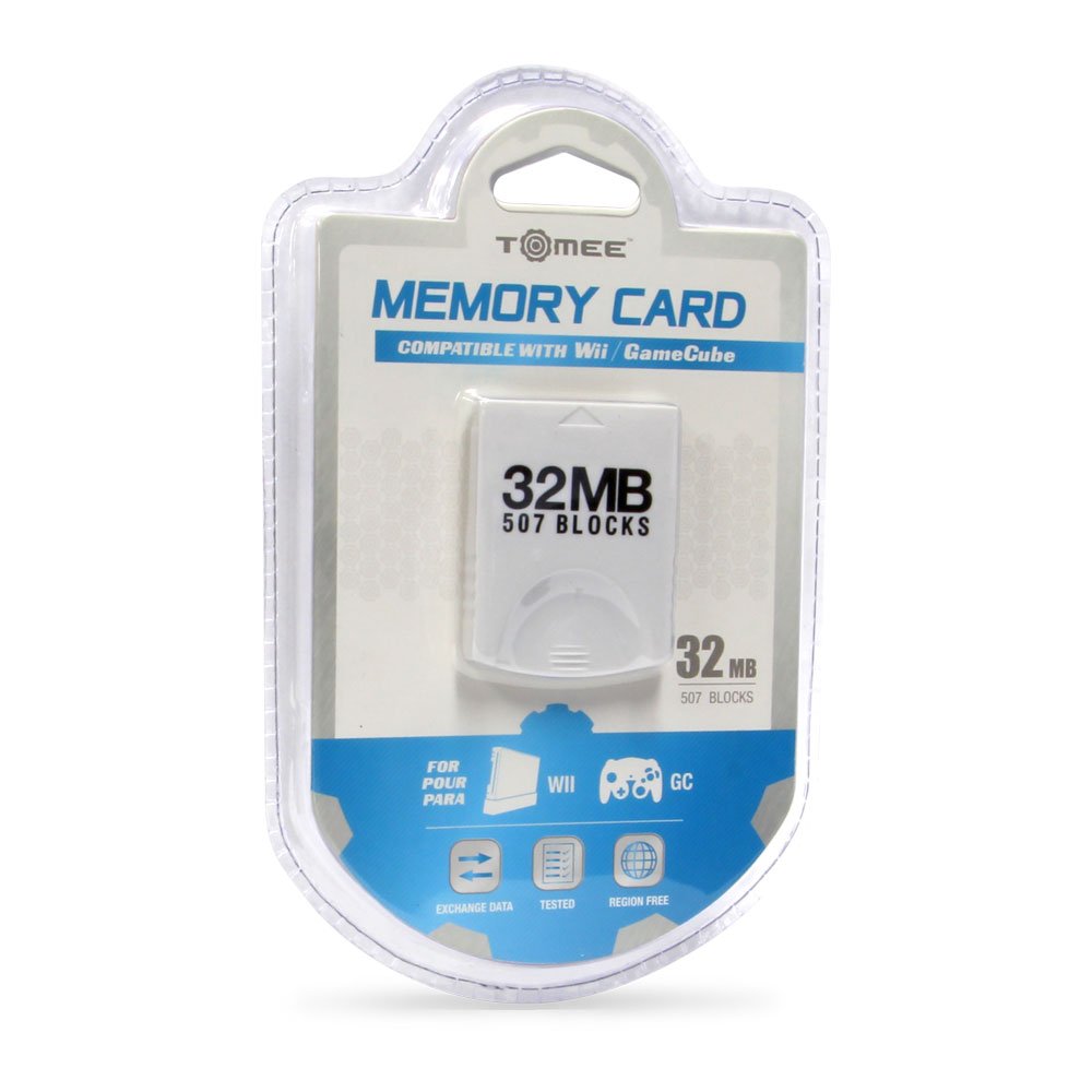 Wii/GameCube - Tarjeta de memoria (32 mb, 507 bloques)