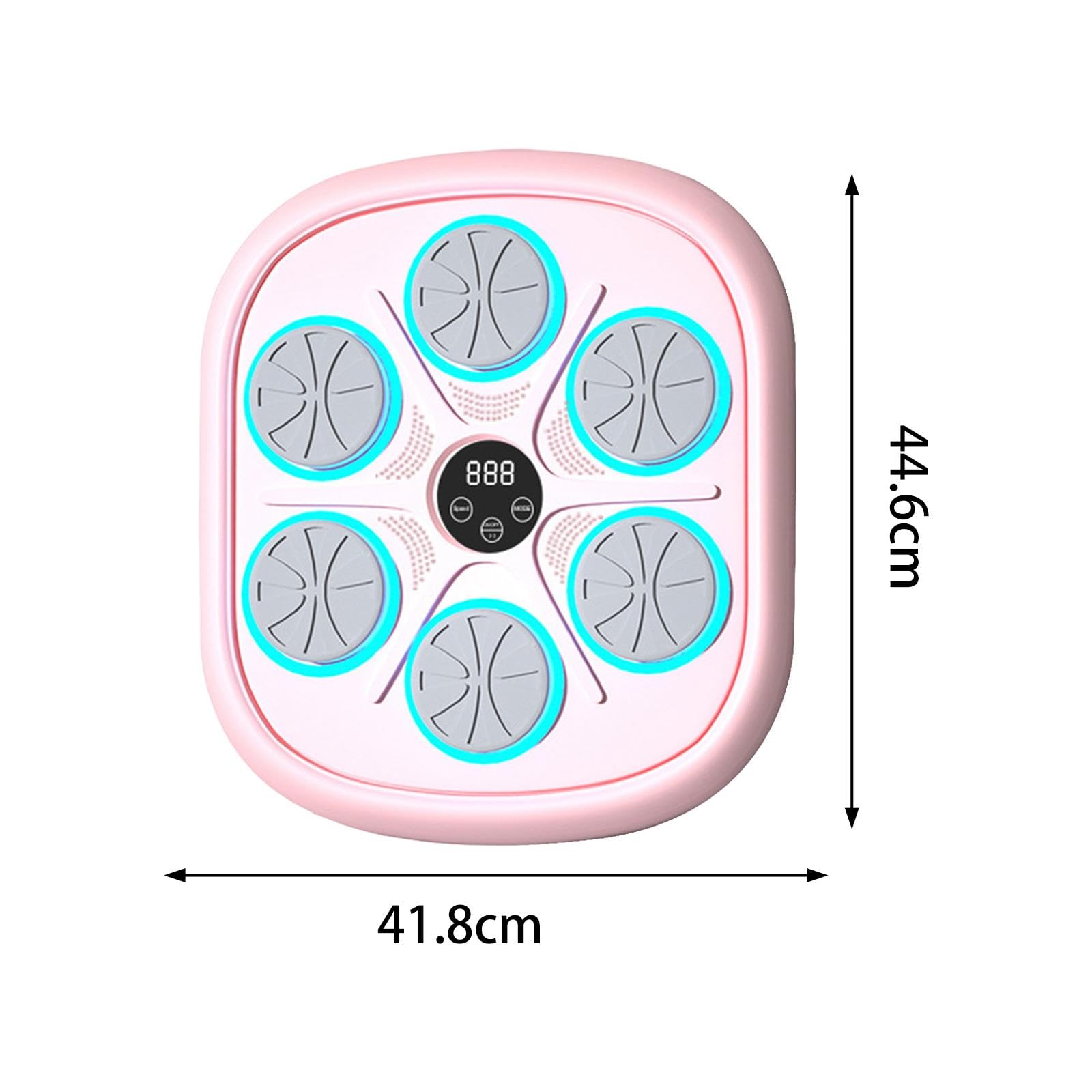 Music Boxing Machine Allenamento a Parete Elettronico Music Pad per Adulti Bambini Luci Interattive Realizzato in PP Adatto a Fitness Esercizi