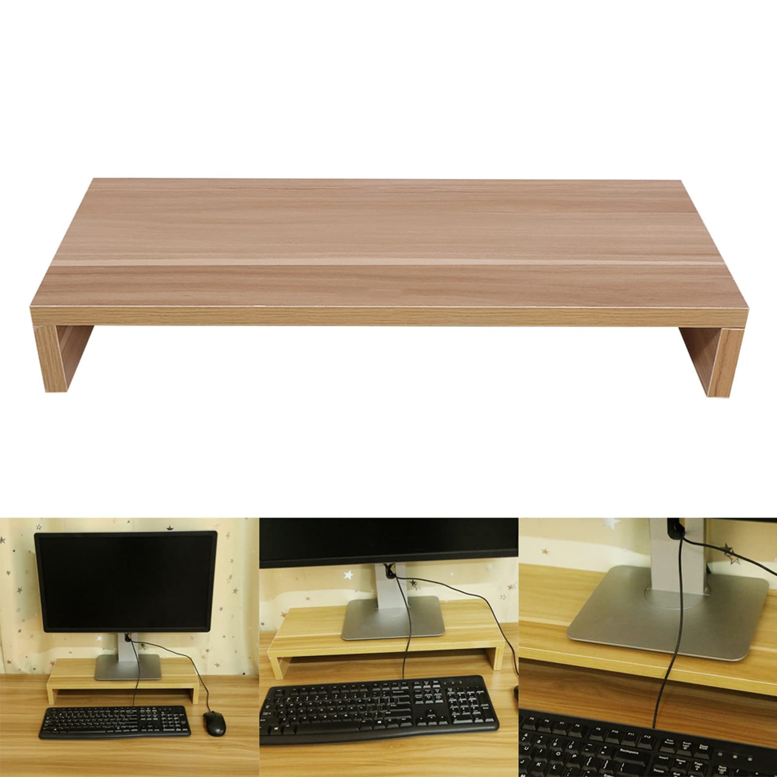Soporte Vertical de Madera para Monitor de Computadora LED para