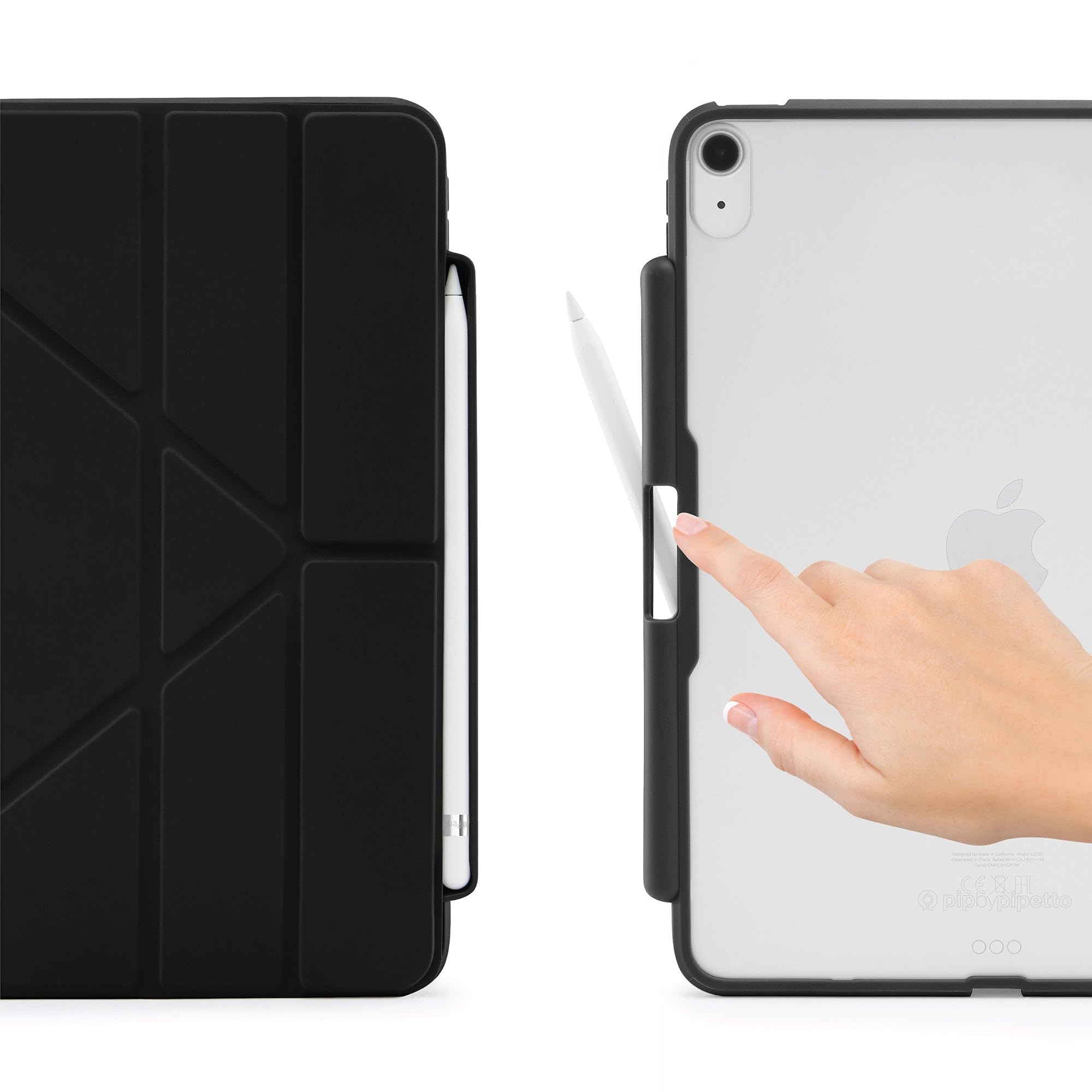 Pipetto P053-49-V Custodia Per Tablet 27,7 Cm (10.9") Custodia Flip A Libro Nero