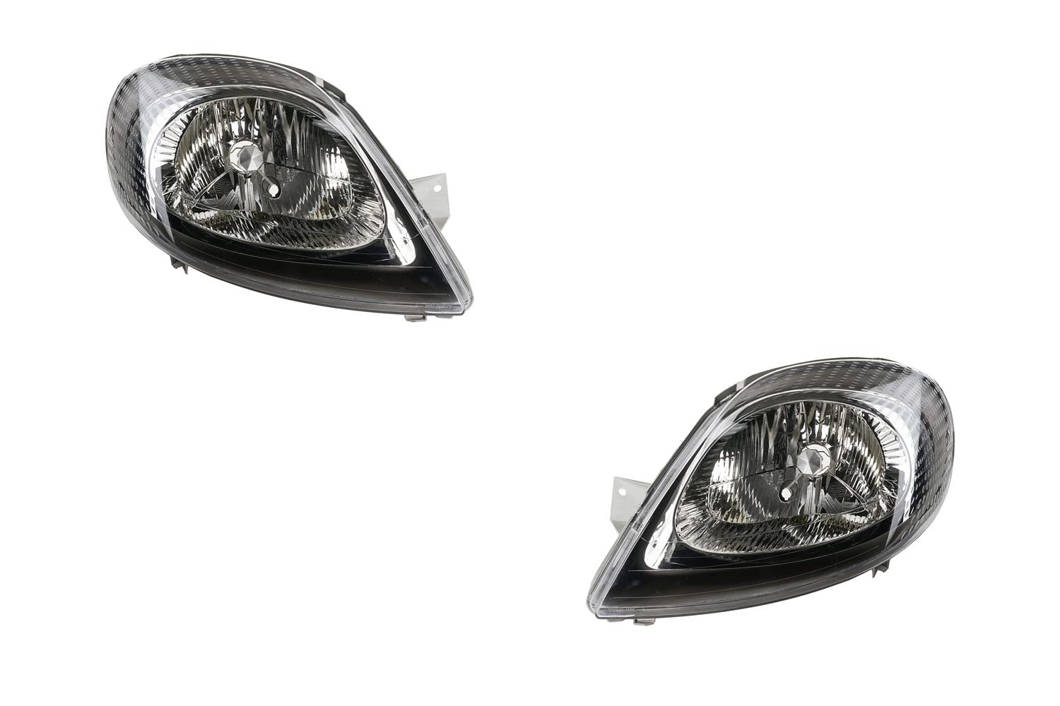 Johns, juego de faros compatible con Opel Vivaro, faros H4, 08/01-08/06, nuevo, juego izquierdo y derecho,