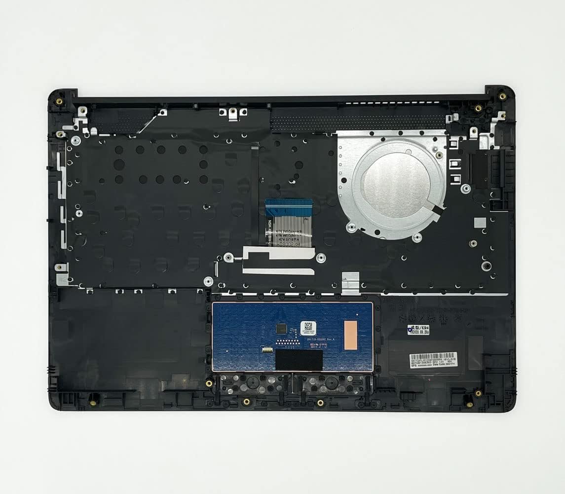 Replacement Upper Case Palmrest for HP 14-CM 14T-CM 14Z-CM 14-CK Series Laptop Touchpad with Backlight Keyboard Assembly L23242-001 6070B1306303 Gray