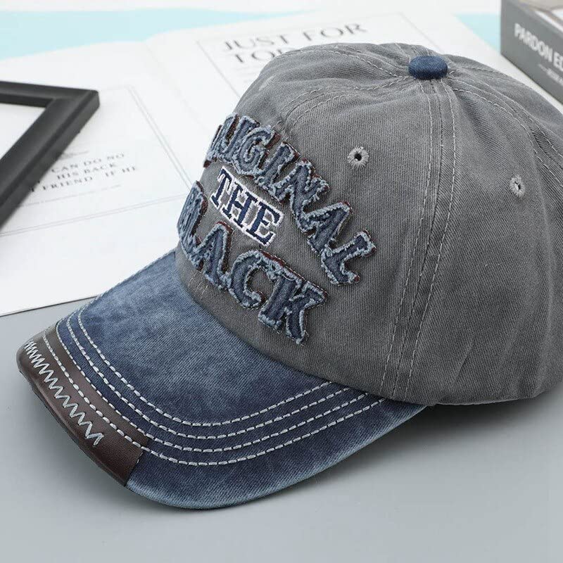 Image of Baseball Denim Adjustable Cap Sports Summer Outdoor Activities Cap for Men and Women