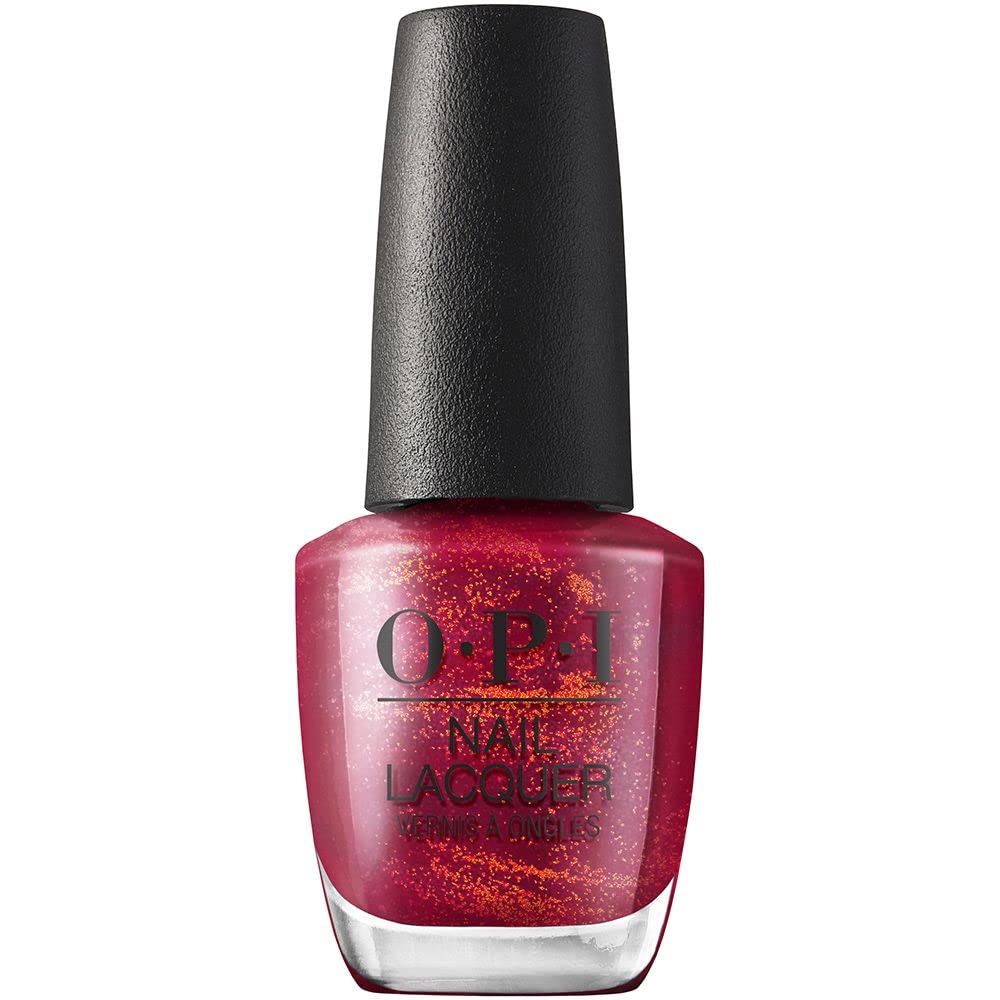 OPI NLH010 Nail Lacquer, High Color, Easy to Apply, 0.5 fl oz (15 ml), Red Glitter