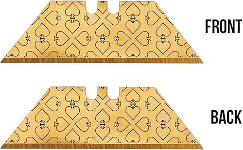 Vista 59 de NDZ Performance Repuesto de hoja de acero para cuchillo utilitario Berkling, hoja de afeitar personalizada, diseños grabados con láser de doble