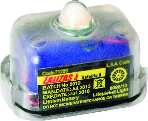 Lalizas Luz de rescate LED Safelite activada por agua, Solas/MED/USCG-MER/TC | SOLAS/MED, USCG-MER/TC