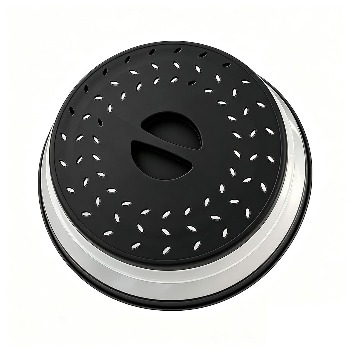 Collapsible Microwave Splatter Cover(10.5 IN,black)