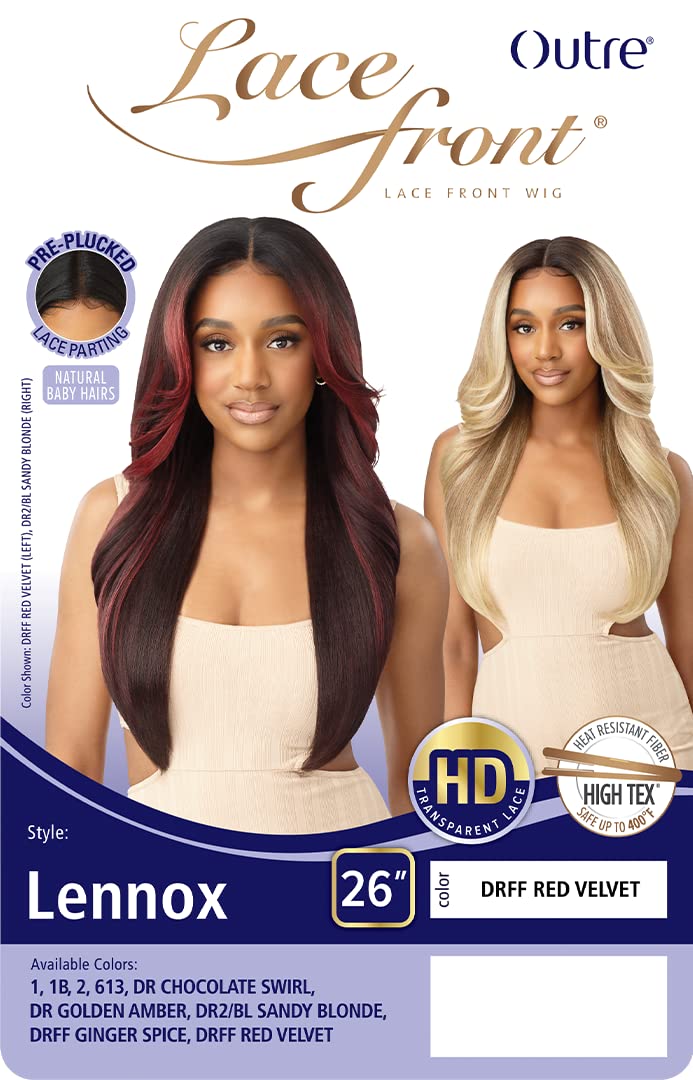 Outre Synthetic Hair Hd Lace Front Wig - Lennox (Color:DRFF GINGER SPICE)