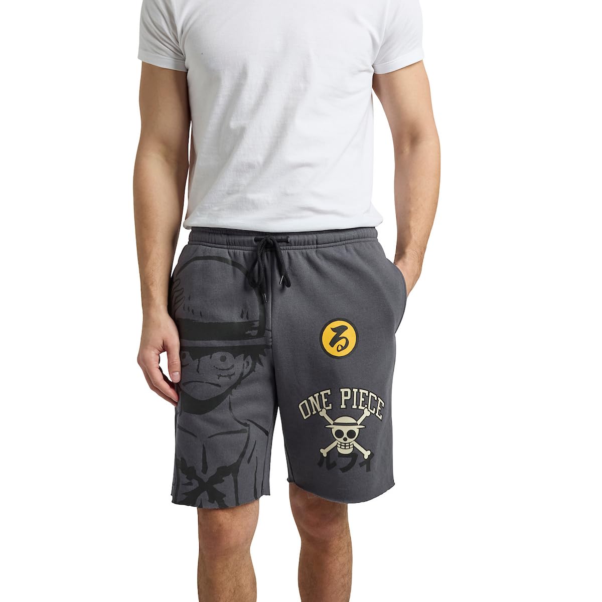 Bioworld One Piece Luffy Cotton Fleece Lounge Shorts