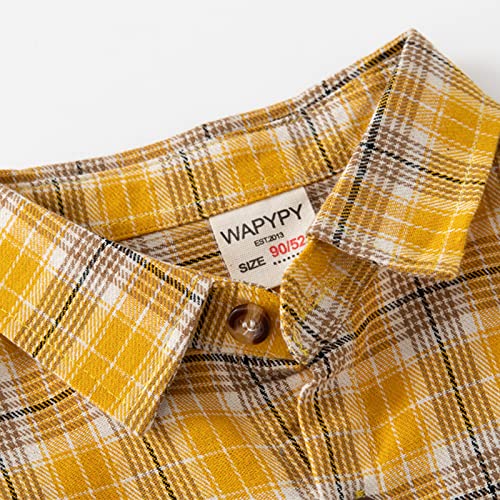 Toddler Long Sleeve Plaid Jacket Oversized Korean Aesthetic Flannel Shirts Button Down Collared Casual Crop Tops for Kids3