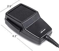 Vista 5 de Micrófono CB de 4 pines con cancelación de ruido CB Radio Mic para Cobra/Uniden/Workman/Midland/Galaxy Stryker Retevis CB Radio (paquete de 1)