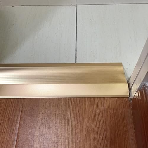 Miniatura 7 de Tiras de transición para pisos irregulares, 3.9 in de ancho, borde de alfombra, reductor de umbrales de aluminio, entrada de pasillo, puerta