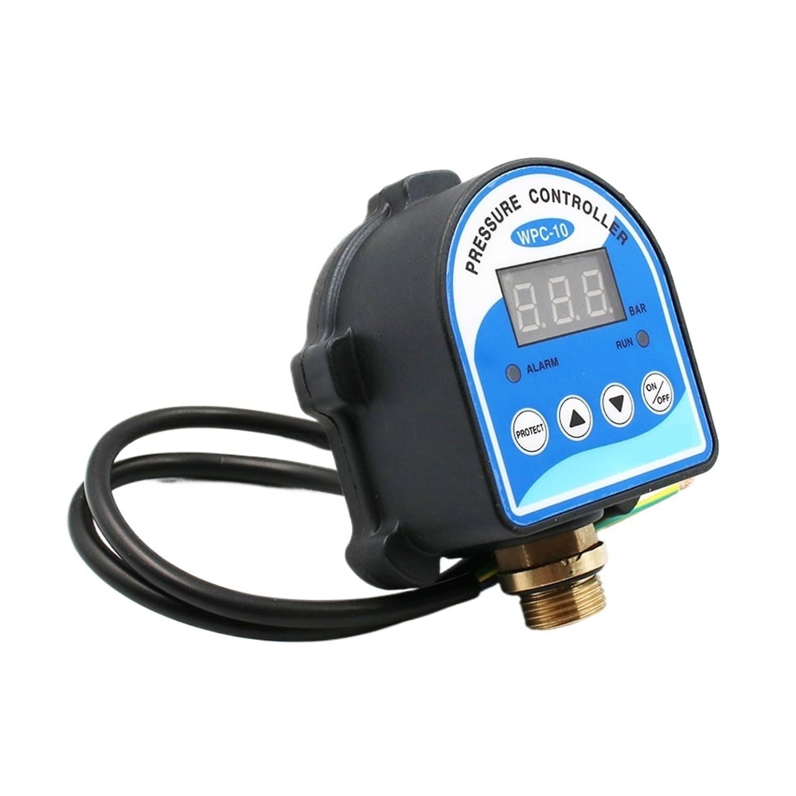 1 szt. Gorący cyfrowy przełącznik ciśnienia WPC-10 cyfrowy wyświetlacz elektroniczny kontroler ciśnienia do pompy wodnej z adapterem 1/2 G
