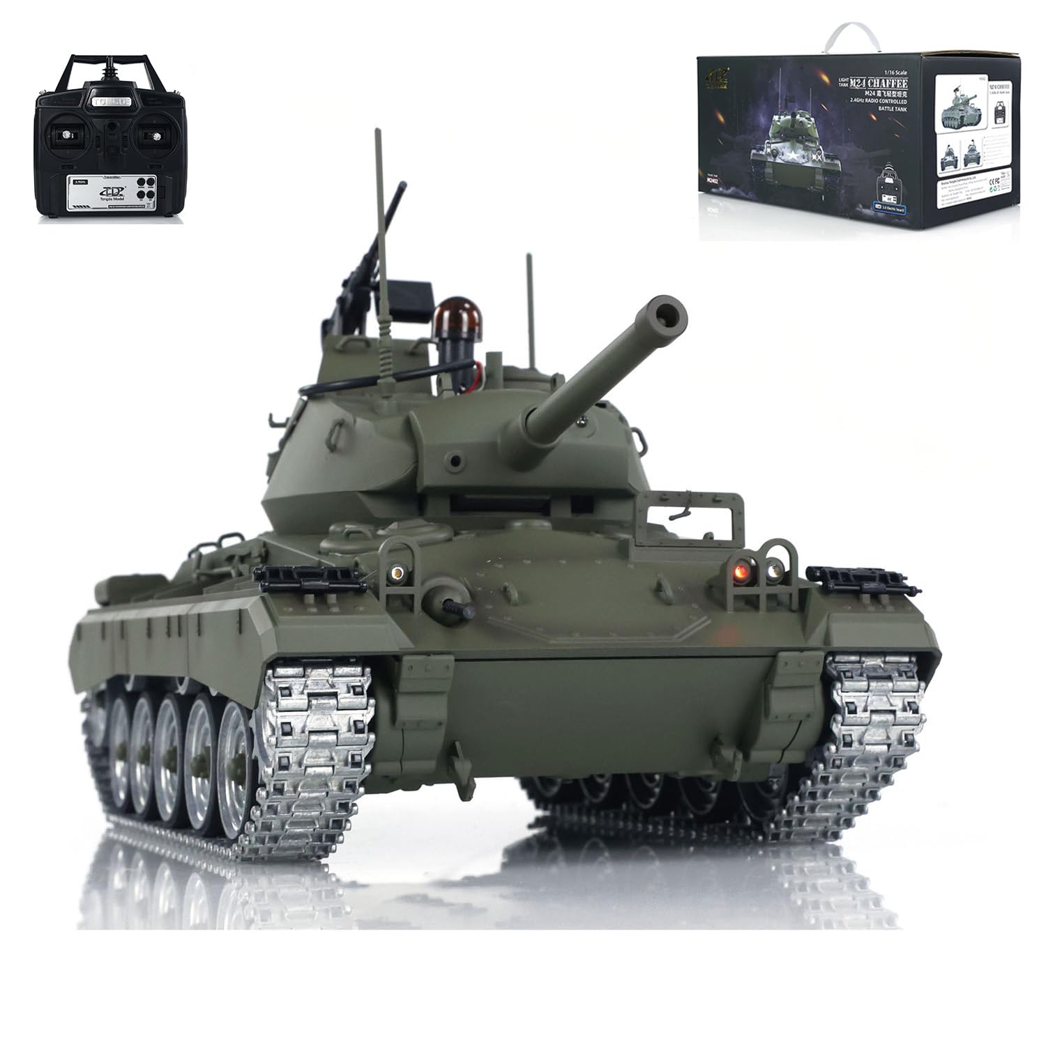 Amazon.co.jp: wheelfun Tongde M24 Chaffee 1/16 ラジコンライト