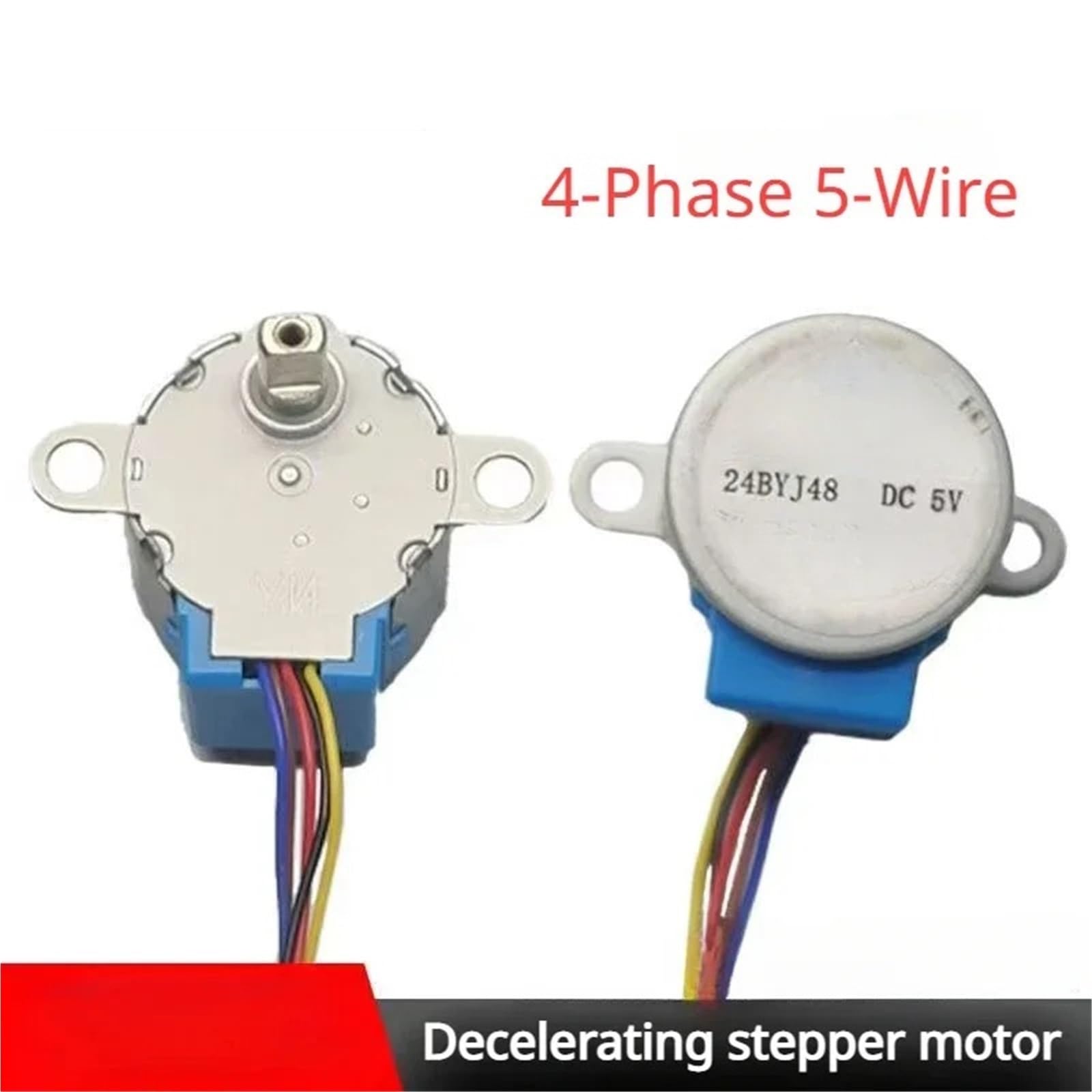 Motore passo-passo DC a 5 fasi a 5 fili 5v 24BYJ48 Rapporto motore di riduzione 64: 1 for microcomputer a singolo chip/monitoraggio della fotocamera