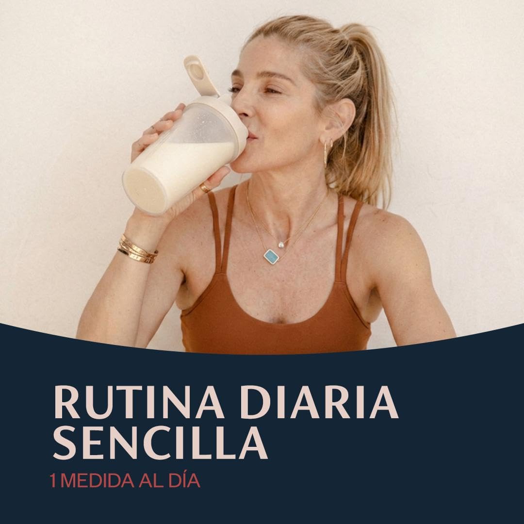 Longévitas Proteína Mujer Polvo, Creatina Ashwagandha 1 Mes (600 g) | Sin azúcar, Probióticos, CoQ10 y ácido hialurónico, Adaptógenos y equilibrio hormonal, España, ISO 9001