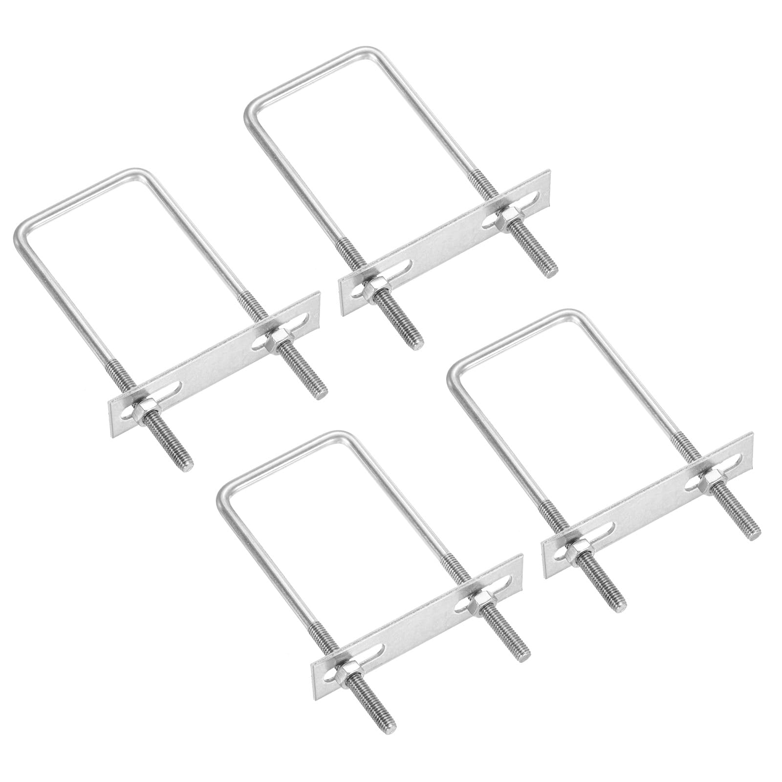 PATIKIL M6x50x120mm Square U-Bolts Kit