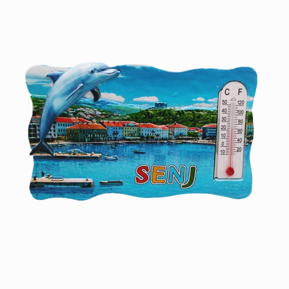 3D Senj Croatia Fridge Magnet Travel Souvenir Gift Home Kitchen Refrigerator Decoration Magnetic Sticker Craft Collection