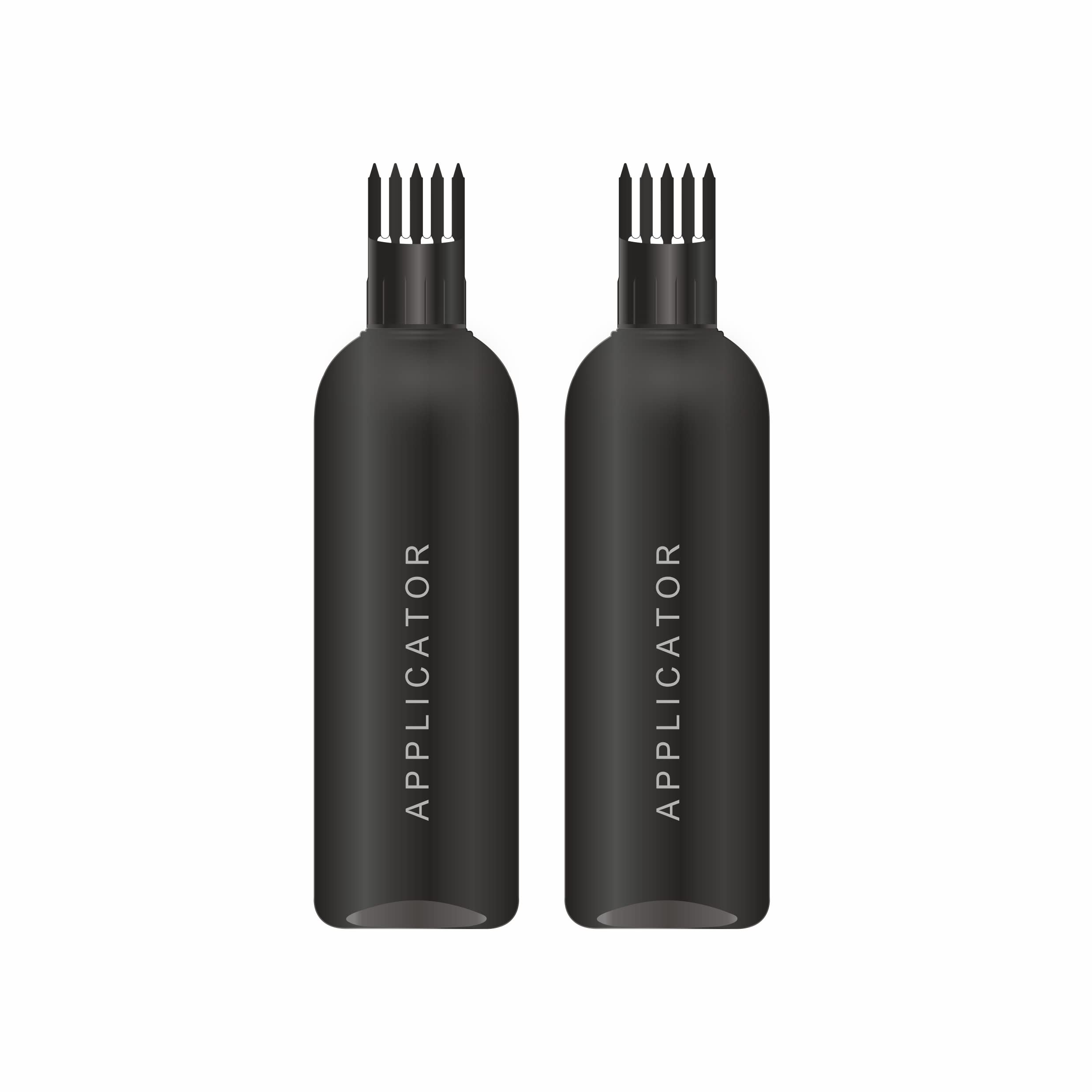 Hair Root Applicator Bottle with Comb Cap for Hair Oil Shampoo & Medicines, Empty Comb Cap Bottle, Refillable Hair Color & Oil Bottles With Applicator Cap