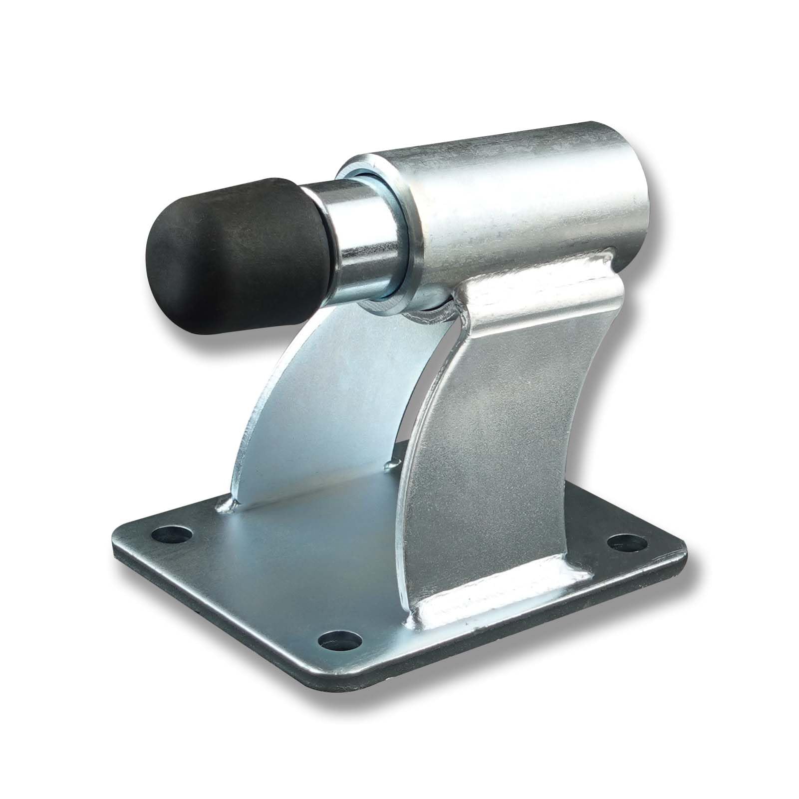 SCHARTEC Gate Stopper with Damper Integrated Floor Stop with Damping End Stop Floor Gate Stopper Sliding Gate