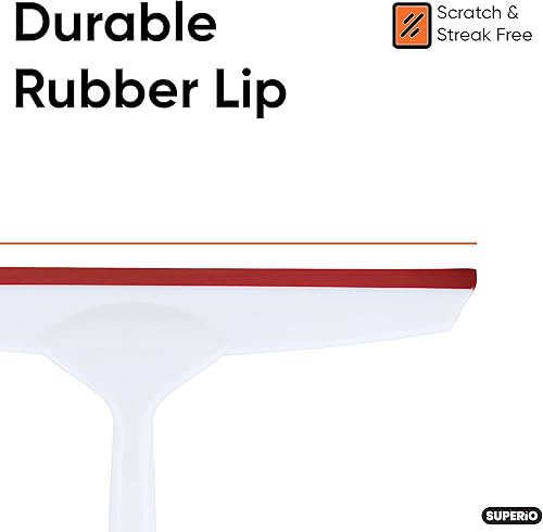 Miniatura 3 de Superio r "10 escobilla de ventana con mango de agarre rojo