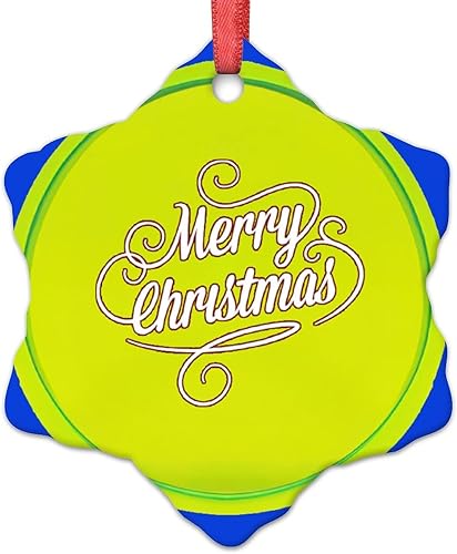 Adornos de pelota de tenis para árboles de Navidad, adornos deportivos de Navidad personalizados 2022, adornos colgantes conmemorativos de Navidad,