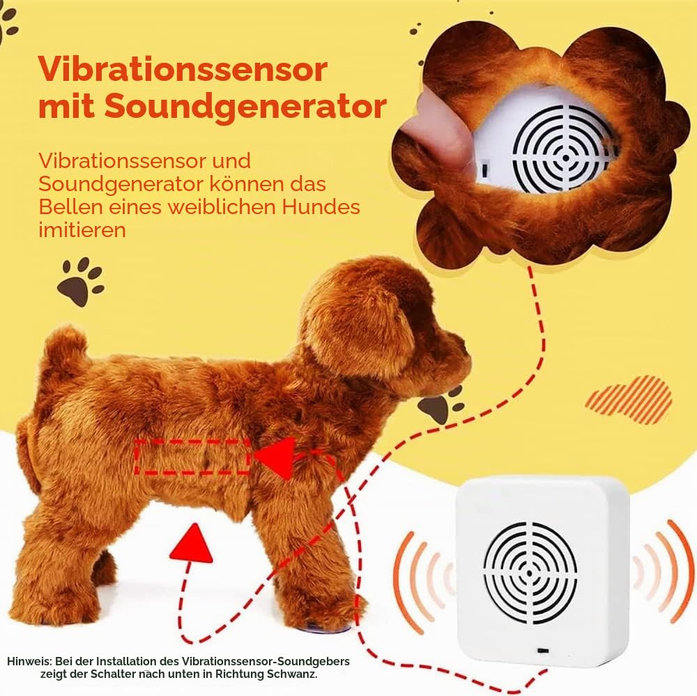 ELSHY Paarungsspielzeug Für Rüden, Pet Estrus Vent Hundespielzeug Männliches Hundesimulations-Paarungsspielzeug Für Angstlinderung, Welpen Dummy Lustiges Lüftungsspielzeug-Brown Braun||25cm / 9.8inch