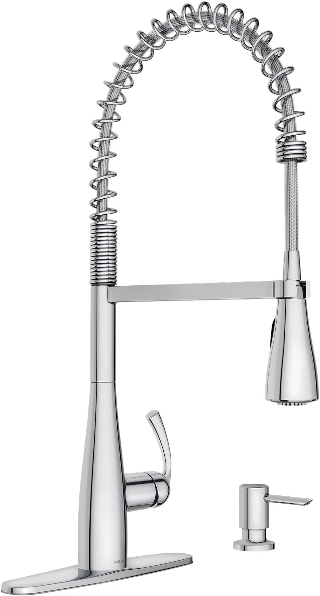 Moen Essie Chrome One-Handle High Arc Pulldown Kitchen Faucet, 87814