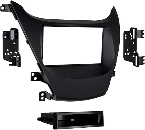 Metra 99-7362B Kit de tablero DIN único para vehículos seleccionados 2014 y Hyundai Elantra (negro)