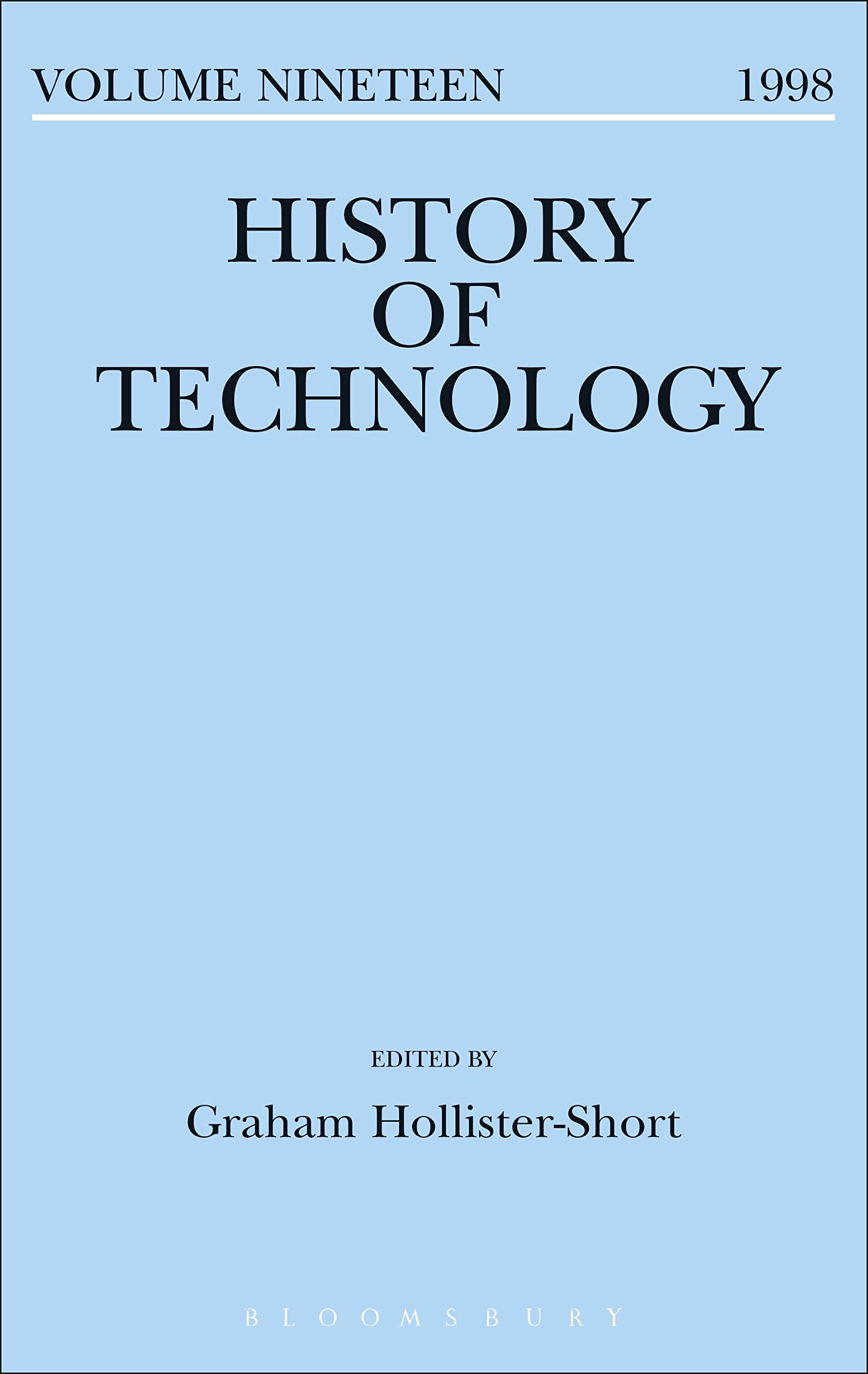 Buy History of Technology: 1997: Vol.19 (History of technology series) — BookShops.in