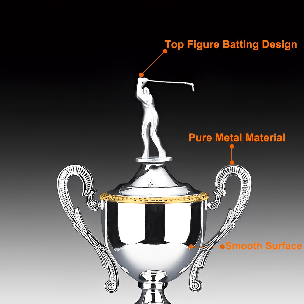 Golfpokal – Backswing Smack Lob Meisterschafts-Trophäe, Metall-Custom-Trophäe für Golfer, Clubhaus Display, Platz Dekoration, Geschenk für Fans & Freunde