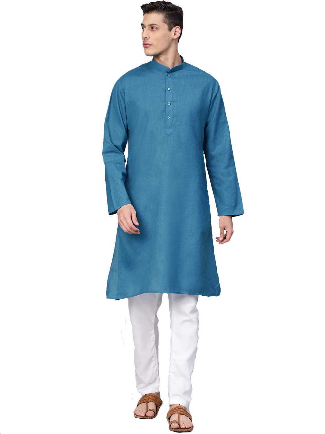 Men Striped Straight Kurta With Pyjamas-image-19