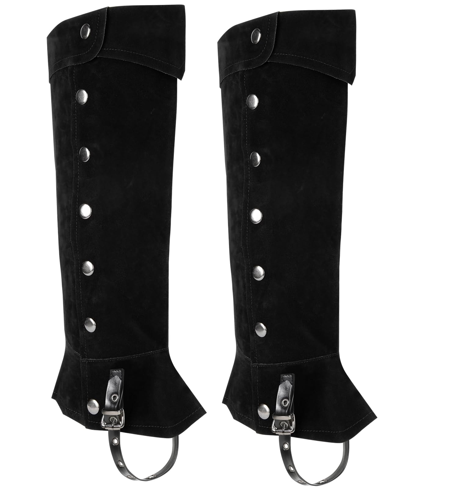 Toifrmu Men Women Pirate Boots Covers Medieval Renaissance Steampunk Boots Covers Tops with Studs for Halloween Costume