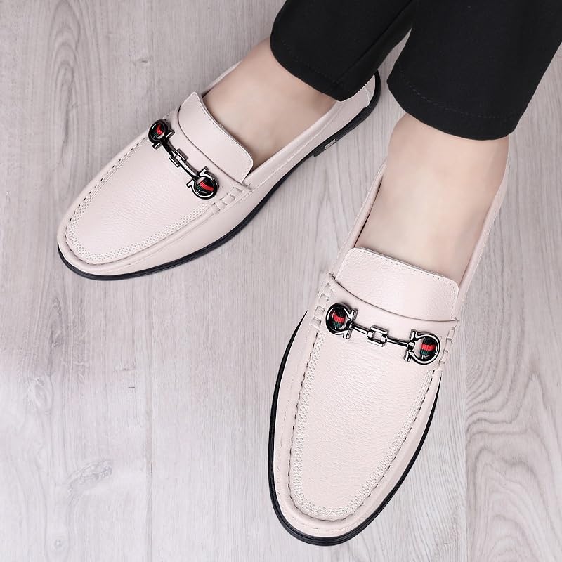 Formal Oxford Shoes for Men's Synthetic Leather Outdoor Slip-on Plain Toe Business Working Office Anti-Slip Slip Resistant Rubber Sole Shoe3