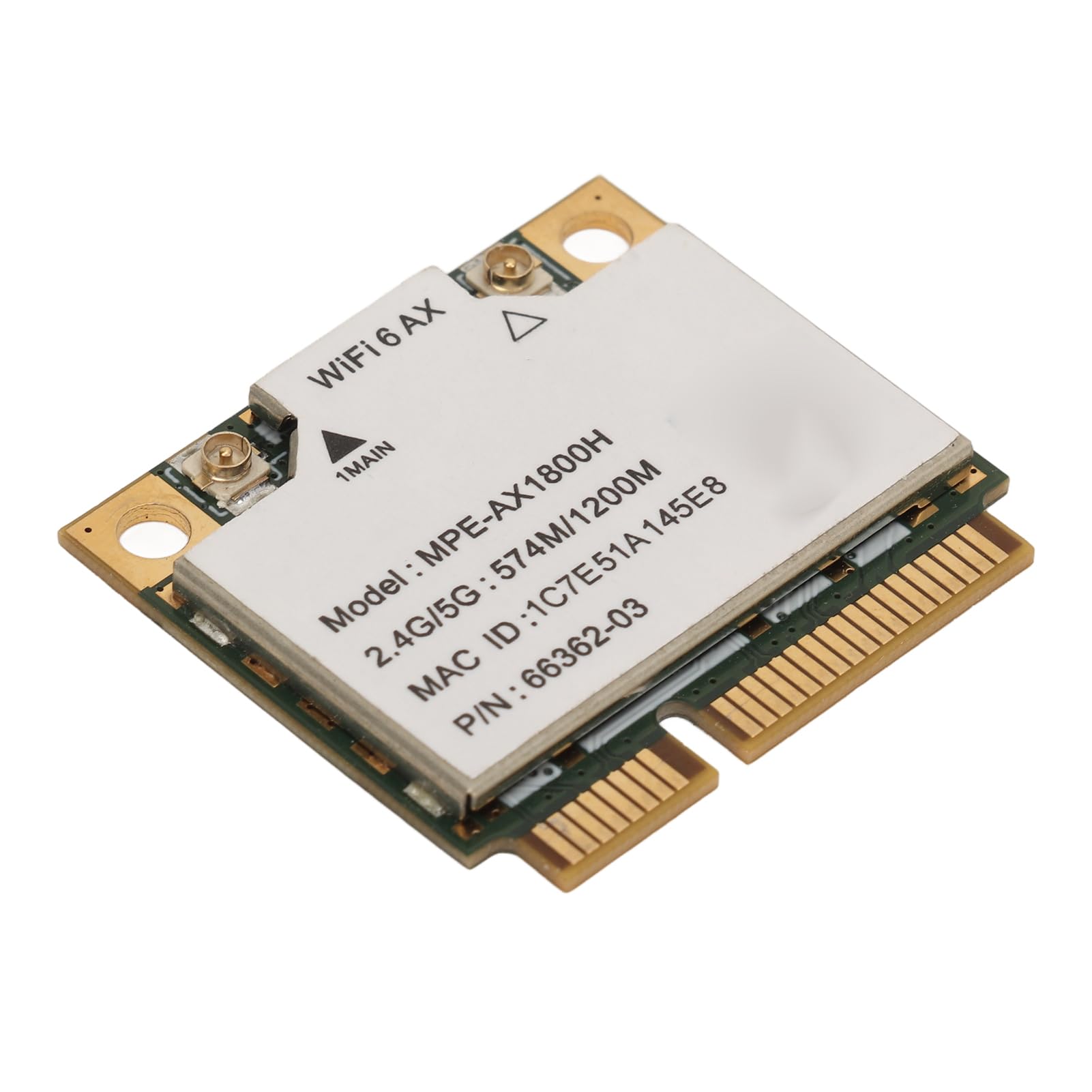 Sonew Carte WiFi 6 AX1800H avec Double Bande 2,4 GHz et 5 GHz + 5.2 pour 10/11 &, Mini Adaptateur d'interface PCIe pour Les Ordinateurs Portables