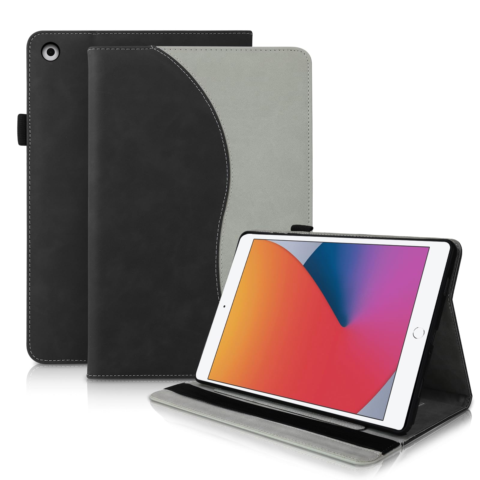 iffeenny ipad 9世代 ケース ipad 第9世代 ケース ipad ケース 第9世代 人気 ipad 第7世代 ケース 全面保護 ipad 7世代 ケース 耐衝撃 ipad9世代ケース PUレザー ipad 第8世代 ケース マグネット式 ipad 8世代 ケース カード収納 スタンド機能 10.2インチ